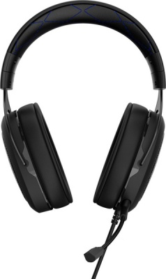Photo of Corsair HS50 Binaural Head-band Carbon Stereo Gaming Headset - Black/Blue