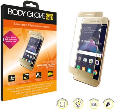 Photo of Body Glove Tempered Glass Screen Protector for Huawei P8 Lite 2017 - Clear and Gold