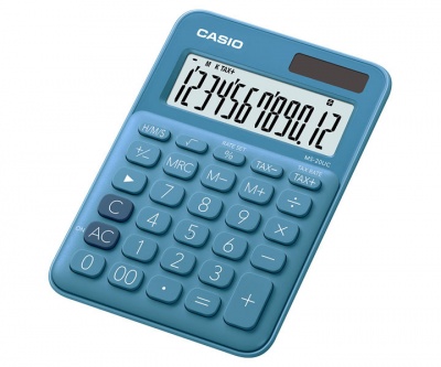 Photo of Casio MS-20UC-BU-S-EC Blue 12 Digit Desktop Calculator