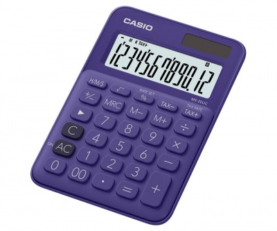 Photo of Casio MS-20UC-PL-S-EC Purple 12 Digit Desktop Calculator