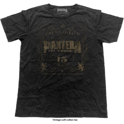Photo of Pantera 101% Proof Vintage Mens Black T-Shirt