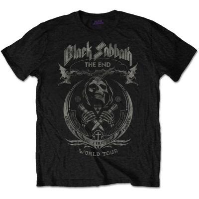 Photo of Black Sabbath The End Mushroom Cloud Mens Black T-Shirt