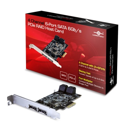 Photo of Vantec - UGT-ST644R 4 Channel 6-Port SATA 6Gb/s PCIe RAID Host Card