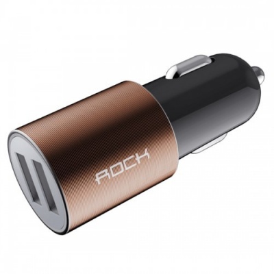 Photo of Tuff Luv Tuff-Luv Rock-It Dual USB Port Turbo Car Charger Adapter 2.1a Output - Copper