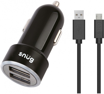 Photo of Snug Car Juice 3.4A 2-Port Car Charger With Micro USB Cable