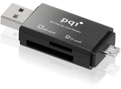 Photo of PQI 4" 1 OTG Card Reader with SD Micro SD Micro USB and USB Interface