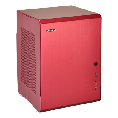 Photo of Lian Li - PC-Q34 Mini-ITX Computer Chassis - Red