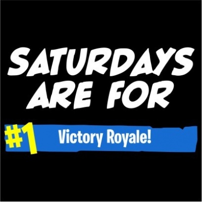 Saturdays Are For Victory Royale Menâ€™s Black T Shirt