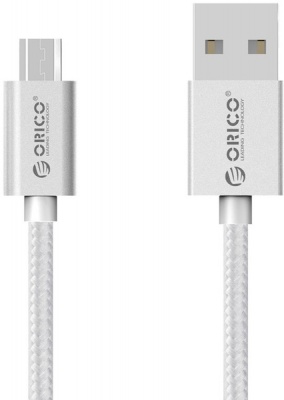 Photo of Orico Micro USB Braided Charging Data 1m Cable - Silver