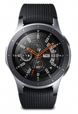 Photo of Samsung - Galaxy Watch 1.3" BT 46mm - Silver with Black Strap