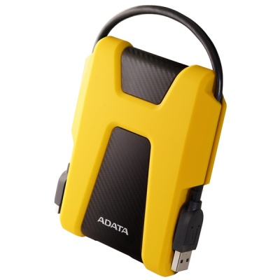 Photo of ADATA - HD680 1TB USB 3.0 External Hard Drive - Black/Yellow