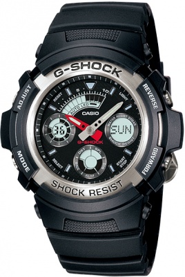 Photo of Casio G-Shock Series 200m Analogue and Digital Wrist Watch - Black and Silver