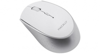 Photo of Macally - Rechargeable Bluetooth Optical Mouse - White/Silver