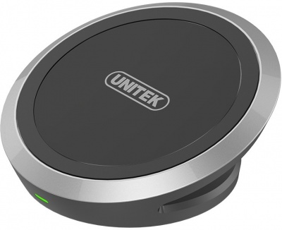Photo of Unitek 10w Qi 1.2 Fast Charge Wireless Charging Pad - Black and Silver