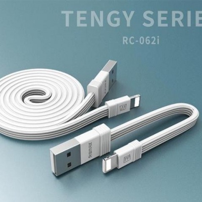 Photo of Remax Tengy Series 1m and 160mm Type-A to Lightning USB Cable - White