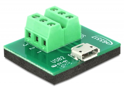 Photo of DeLOCK USB2.0 Micro-B F Terminal Block