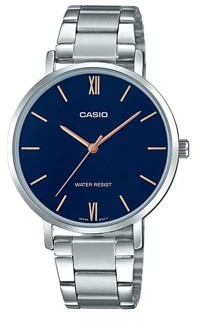 Photo of Casio Enticer Analogue Ladies Wrist Watch - Silver and Blue Face