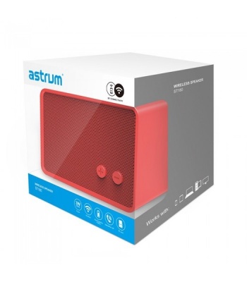 Photo of Astrum - A12518-N ST180 Bluetooth Speaker 3W RMS Bluetooth USB SD Card - Red