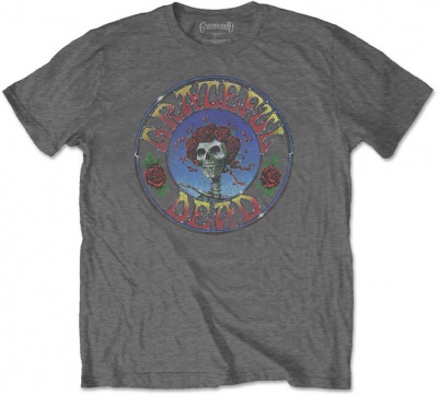 Photo of Grateful Dead - Bertha Circle Vintage Wash Menâ€™s Charcoal T-Shirt