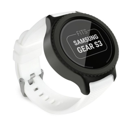 Photo of Tuff Luv Tuff-Luv Silicone Wrist Watch Strap Band for Samsung Gear S3 Smartwatch - Black