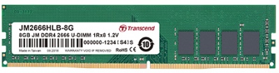 Photo of Transcend JetRam 16GB DDR4 2666MHz U-Dimm CL19 Memory Module