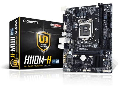 Photo of Gigabyte - H110M-H Intel H110 Chipset Micro ATX LGA 1151 Motherboard