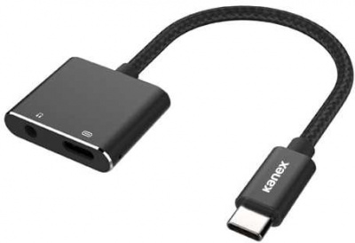 Photo of Kanex USB-C to 3.5mm Headphone Jack Adapter Plus Charging - Black