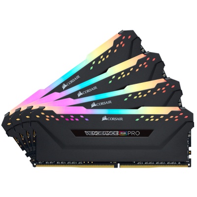 Photo of Corsair - VENGEANCE RGB PRO 64GB DDR4 DRAM 2933MHz C16 AMD Ryzen Memory Module Kit - Black