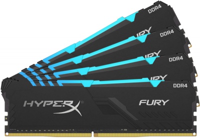 Photo of HyperX Kingston Technology - RGB Fury 64GB DDR4-3600 CL17 1.35v - 288pin Memory Module