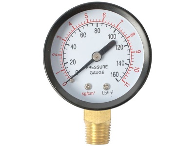 Photo of Aircraft Air Gauge 85PSI/6BAR 1/4M bot. fit for SG PP Paint pots