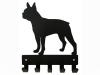 Eboy Steel Boston Terrier Key Rack & Dog Leash Hanger with 5 Hooks Photo