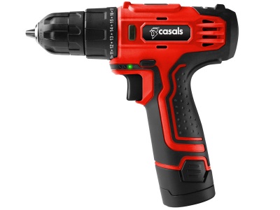 Photo of Casals Drill Cordless With Extra Battery Plastic Red 10mm 12V