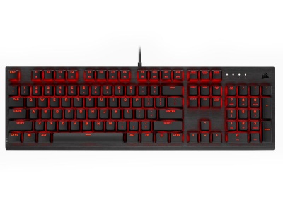 Photo of Corsair K60 PRO Mechanical Gaming Keyboard - Red LED - Cherry Viola - Black