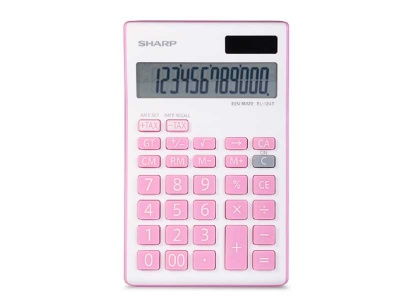 Photo of Sharp 12-Digit Calculator - Pink