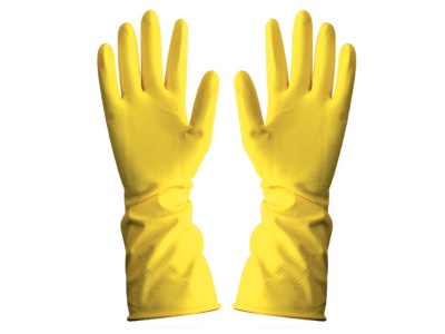 Photo of Fragram Latex Household Yellow Gloves - Large