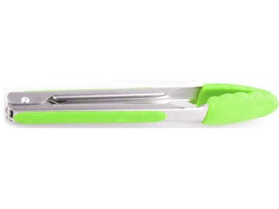 Photo of Gourmand 22cm Silicone Tongs with Auto Lock & Hook- Green