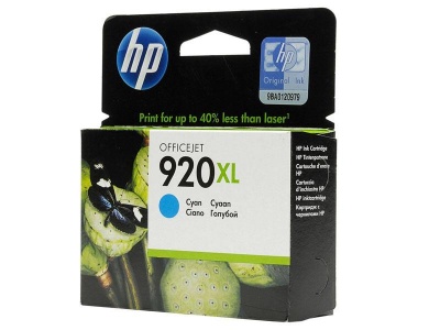 Photo of HP 920XL Cyan Ink Cartridge