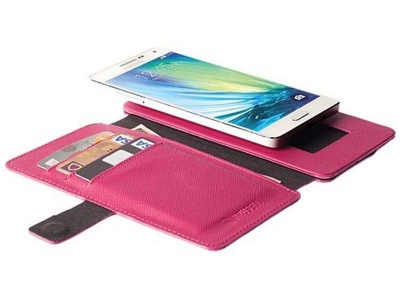 Krusell Malmo FlipWallet for the Sony Xperia M4 Pink