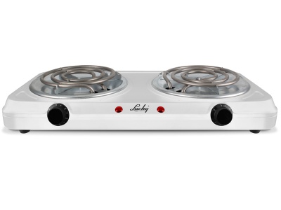 Photo of Lucky Hotplate Adjustable Temperature White Double Plate 2000W
