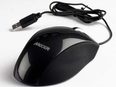 Photo of Mecer USB Optical Wheel Mouse Black