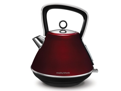 Photo of Morphy Richards Kettle 360 Degree Cordless Stainless Steel Red 1.5L 2200W Evoke