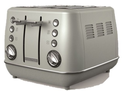 Photo of Morphy Richards Toaster 4 Slice Stainless Steel Platinum 1800W Evoke