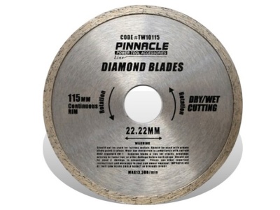 Photo of Pinnacle Continuos Rim Diamond Blade 115mm