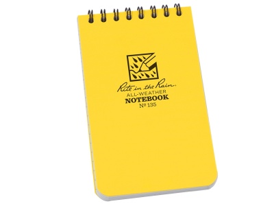 Photo of Rite In Rain 3 x 5" Yellow Notebook