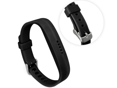 Photo of Tuff-Luv Silicone Strap Band for the Fitbit Flex 2 - Black