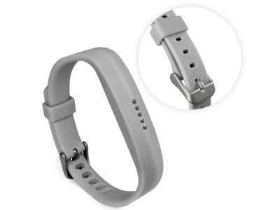 Photo of Tuff Luv Silicone Strap Band for the Fitbit Flex 2 - Gray