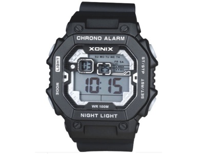 Photo of Xonix Gents Digital Watch Black Chrono 100M