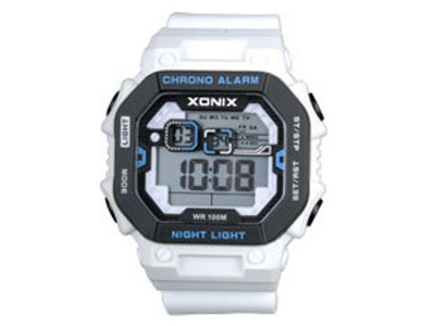 Photo of Xonix Gents Digital Watch White Chrono 100M