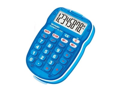 Photo of Sharp EL-S10BBL Blue Blister Calculator