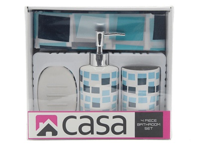 Photo of Casa PEVA & Ceramic Gift Set Blue Mosaic